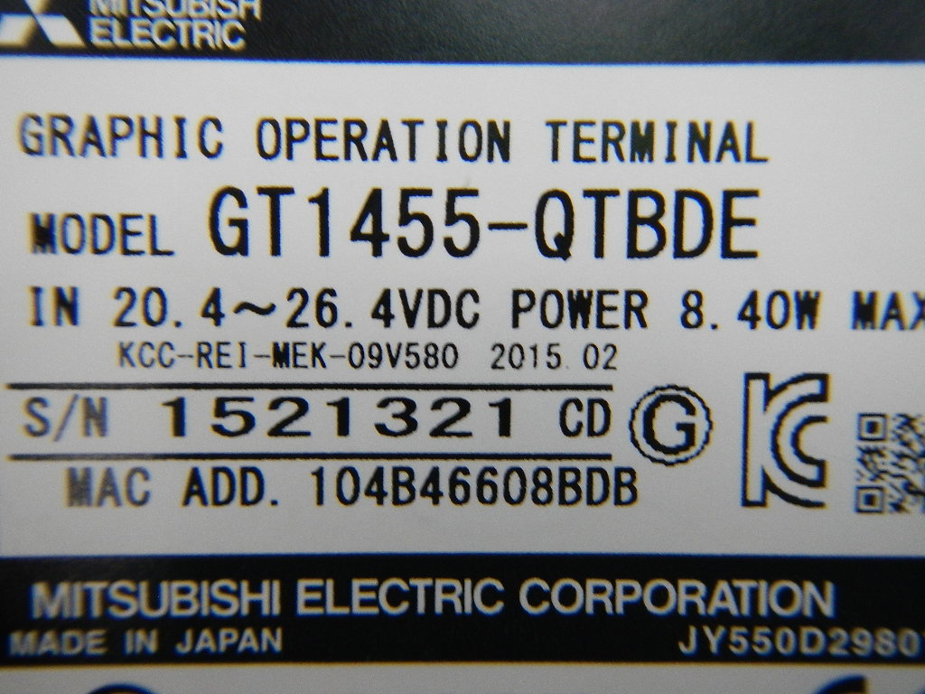 TFTカラー液晶 GT1155-QSBDA - 1