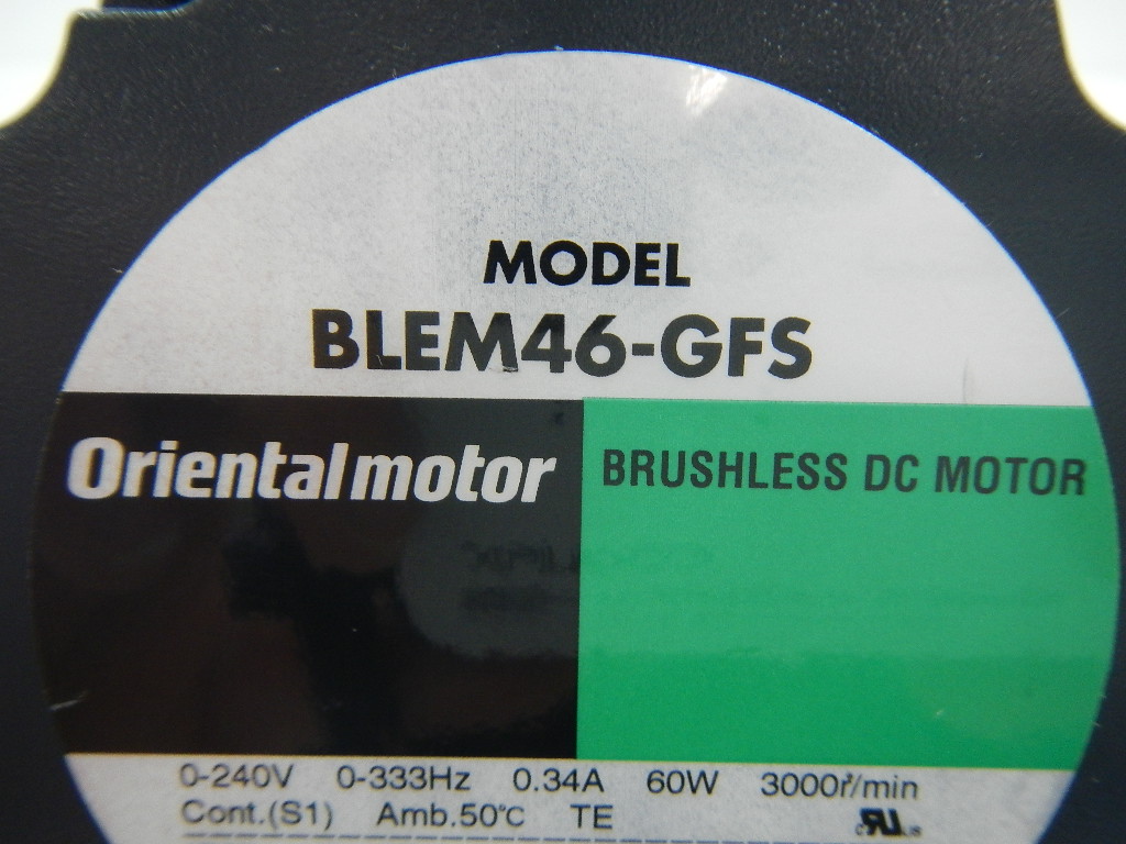 BRUSHLESS DC MOTOR / BLEM46-GFS / ORIENTAL MOTOR|Used product list