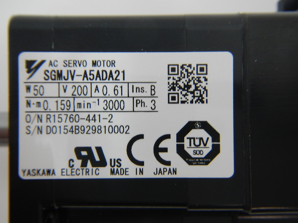 ACサーボモーター / SGMJV-A5ADA21 / 安川電機|中古製品一覧|幅広い