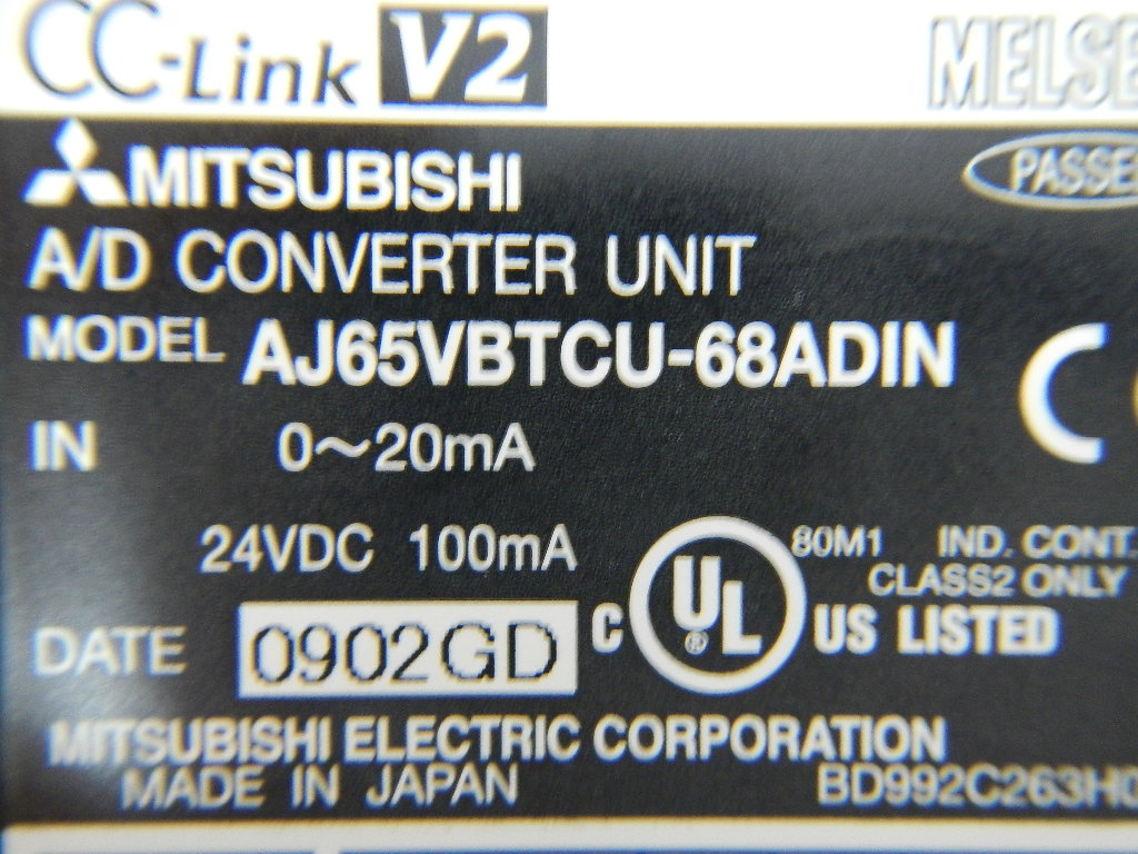 A/Dコンバーターユニット / AJ65VBTCU-68ADIN / 三菱電機|中古製品一覧