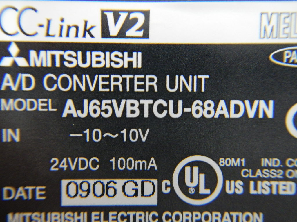 A/D CONVERTER UNIT / AJ65VBTCU-68ADVN / MITSUBISHI ELECTRIC|Used 