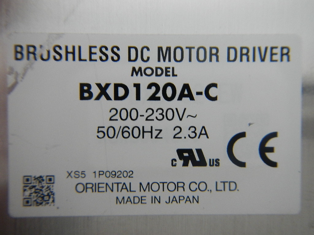 ブラシレスDCモータードライバー / BXD120A-C / ｵﾘｴﾝﾀﾙﾓｰﾀｰ|中古製品